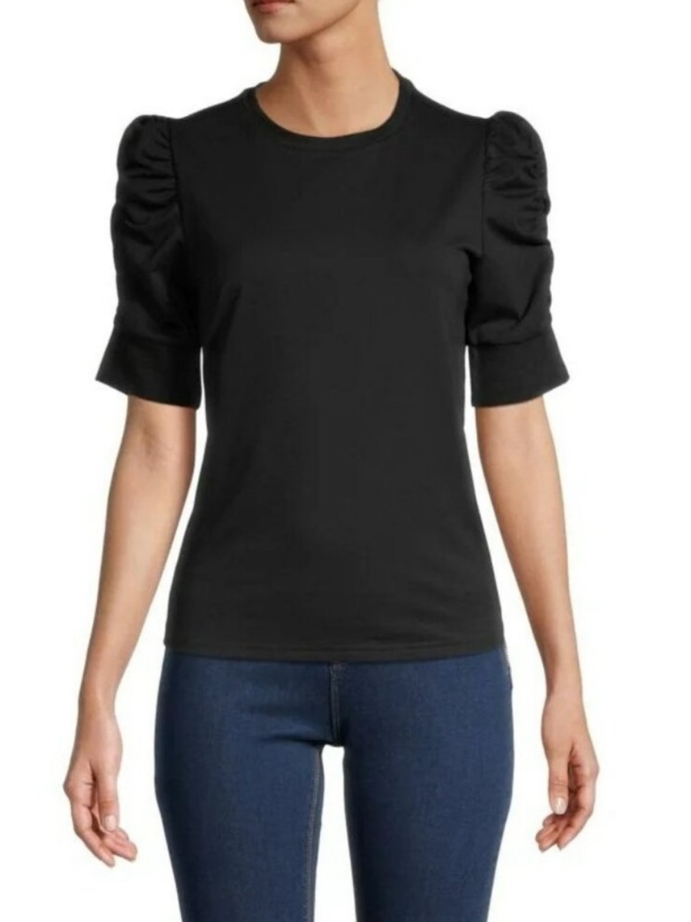 Walter Baker Skippy Puff Sleeve Top Black XS